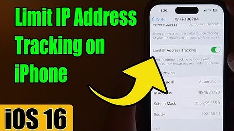 iOS 16: How to Turn On/Off Limit IP Address Tracking By Hiding Your IP Address on iPhone
