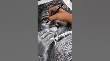 Shree krishna charcoal drawing ❤️#radhakrishnasketch #krishnadrawing #lddugopal #krishna#shortsvideo
