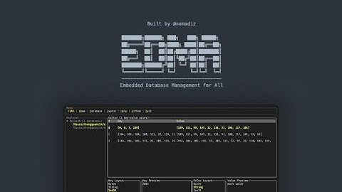 The best Rust tool for embedded database management! | EDMA