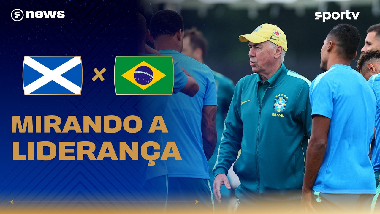 ESCÓCIA X BRASIL: SELEÇÃO VAI PASSAR COMO LÍDER? | sportv news | Copa do Mundo 2026 | sportv