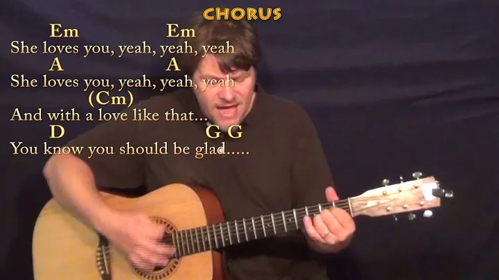 She Loves You (The Beatles) Guitar Cover Lesson wi...