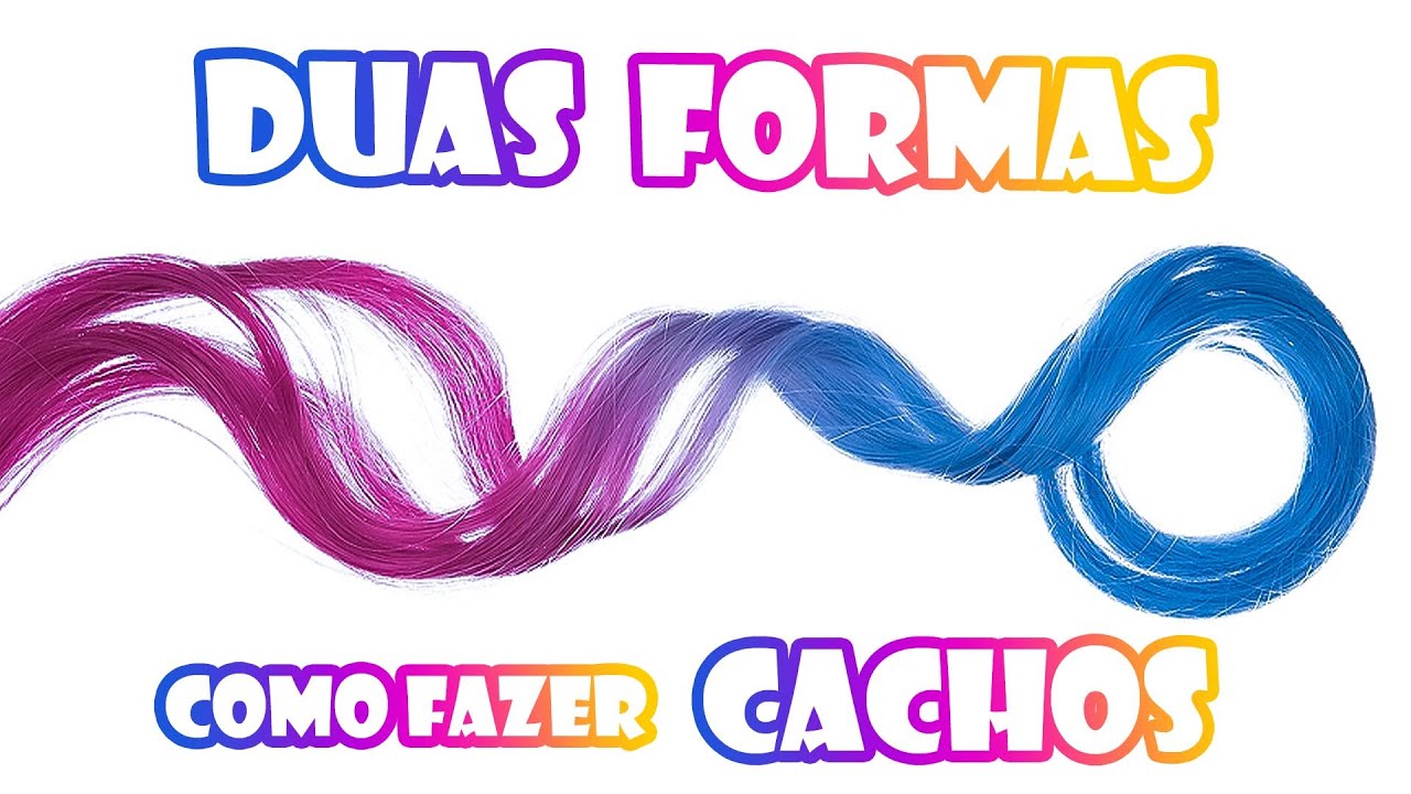 Como fazer CACHOS em peruca sintética - Resistente e NÃO Resistente a calor