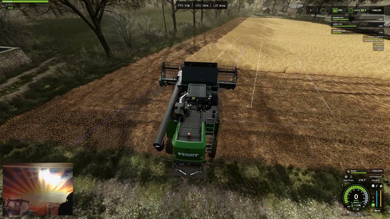 LS 25 Hof Bergmann 1.3.0.1 Beta Feld 2 Gerste Dreschen