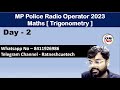 MP Police Constable [ Radio Operator] || Math Trigonometry || Demo Video Day - 2 ||  By Ratnesh Sir
