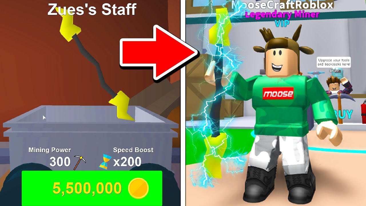 Buying The Zues S Staff In Roblox Mining Simulator All Weapons Tools Youtube - mooseblox roblox car simulator