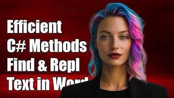 Efficient C# Methods for Find and Replace Text in Word Documents