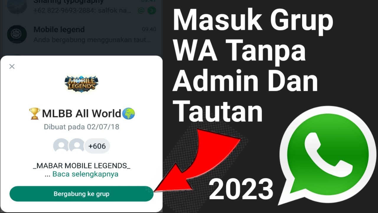 Cara Masuk Grup WA Tanpa Admin dan Tautan YouTube