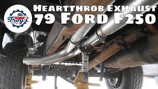 DUAL EXHAUST Install on 1979 Ford F250 with 351m #midnightmaroon