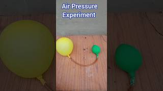 Air Pressure Experiment With Balloon #Ramcharan110 #Shorts
