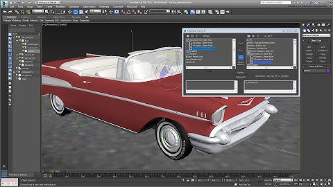 3ds Max Animating a Car Path - Part 03 - Turning the Wheels