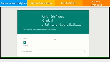 LMS Survey Task for Unit 1 & 2 _Grade 5 English