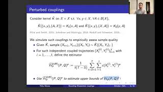 Niloy Biswas - Bounding Wasserstein distance with couplings