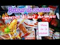 retour de courses Leclerc 🛒# tour de frigo # courses début du mois avec prix et menu de la semaine ✔