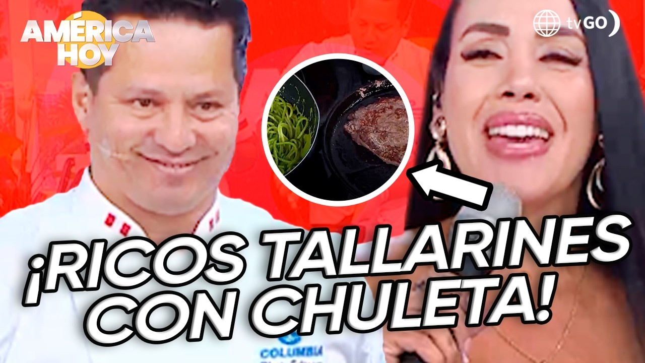 América Hoy: Aprendemos a preparar un riquísimo tallarín verde con chuleta (HOY)