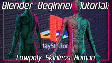 How to make a Lowpoly PS1 Style Human | Blender Beginner Modelling Tutorial