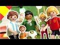 Playmobil en español Fiesta del Mundial de Futbol con la familia Hauser