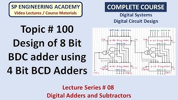 100 Design of 8 Bit BDC adder using 4 Bit BCD Adders
