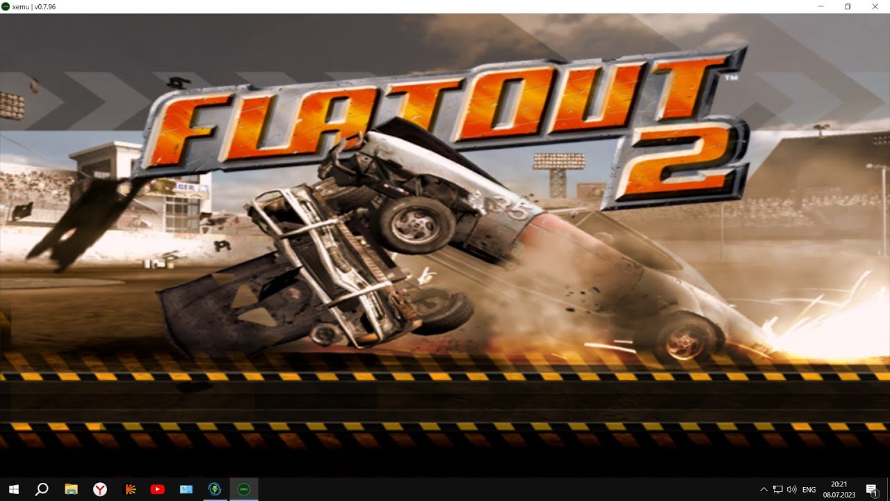 FlatOut 2 XBOX original на ПК эмулятор XEMU