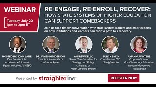 Re-enroll, Re-engage, Recover: How State Systems of Higher Education Can Support Comebackers