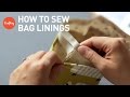 Bag Lining Sewing Techniques: Drop-in & Turned Linings | Sewing Bags Tutorial with Lisa Lam