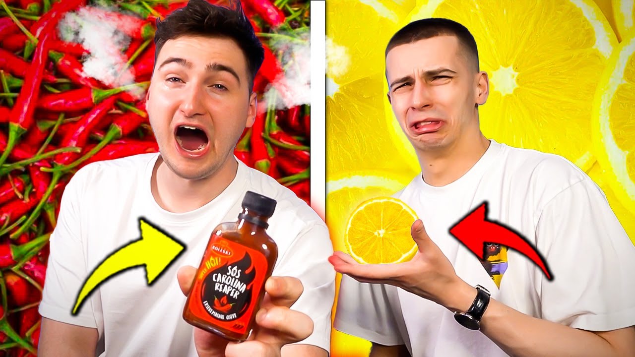 SPRÓBUJ się NIE ZAŚMIAĆ! PIEKIELNIE OSTRE i KWAŚNE!🥵🥴