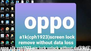 OPPO A1K (CPH1923) PIN LOCK ? HOW TO UNLOCK ? WITHOUT DATA LOSS ? UMT DONGLE