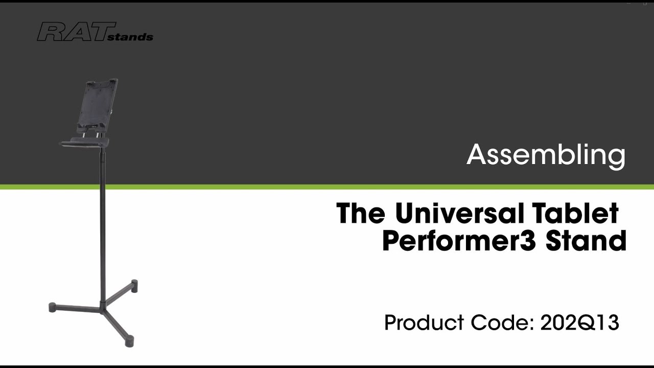 How to assemble the RATstands Performer3 Universal Tablet Stand  │ Support Series │ RATstands