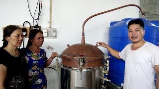 Nấu bộ nồi hơi nấu rượu và cả cơm lõi đồng 30kg tại xã Linh Sơn TP Thái Nguyên