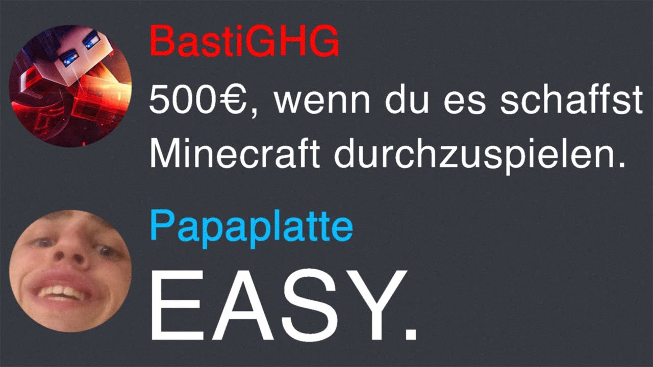 Dieser Youtuber hat mich herausgefordert...