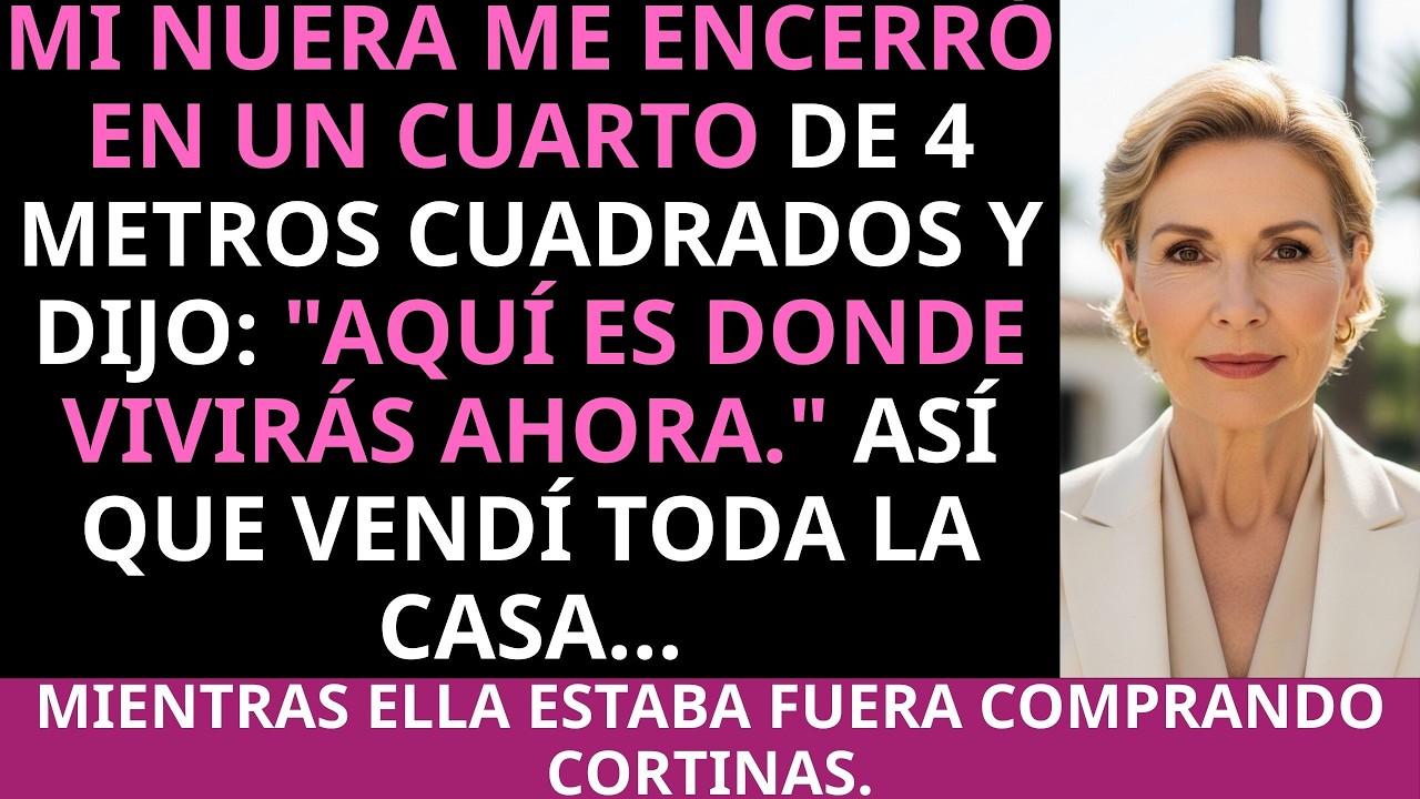 Mi nuera me encerró en un cuarto de 4 metros cuadrados y dijo: “Aquí es donde vivirás ahora...