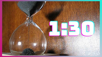 Hourglass Timer - 1:30 - Magnetic Sand