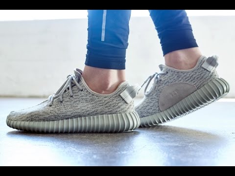 YEEZY BOOST 350 Moonrock on feet + in 