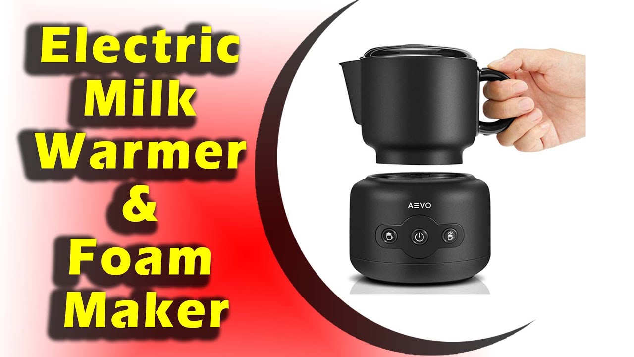 4 Modes Electric Milk Warmer & Foam Maker Detachable Dishwasher-Safe Pitcher Cappuccinos and Hot Chocolate for Lattes AEVO Automatic Milk Frother Machine Independent Heating & Frothing