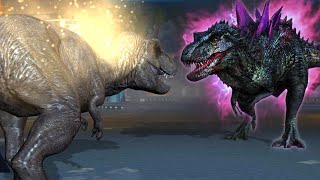 REXY vs MORTEM REX BOSS - 8TH ANNIVERSARY EVENT | Jurassic World The Game Hoorikz