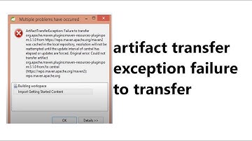 artifact transfer exception failure to transfer maven in STS | SpringToolSuite | realNameHidden
