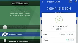 Free Bitcoin Cash - Earn BCH By Watching ADS - Payment Proof screenshot 3