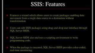 Ssis (sql server integration service) development