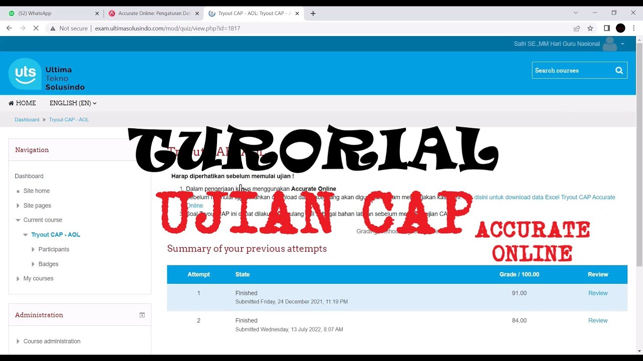 Certified Accurate Professional Online | Tutorial Ujian #Setup