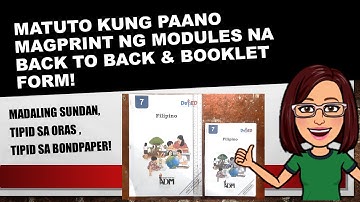 BACK TO BACK & BOOKLET PRINTING Step-by-step Guide (Tagalog)
