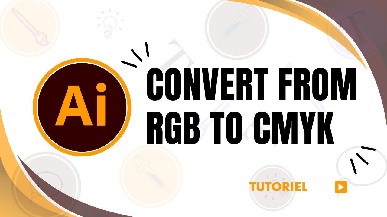 How to convert rgb to cmyk in Illustrator - YouTube