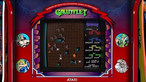 Gauntlet, realistic arcade bezel with the Mega Bezel Reflective Shader