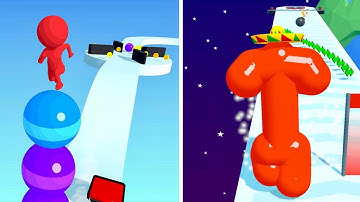 Stack Rider Vs Tall Man Run 🟡🔴Big All Max New Big Update Walkthrough Android iOS Gameplay