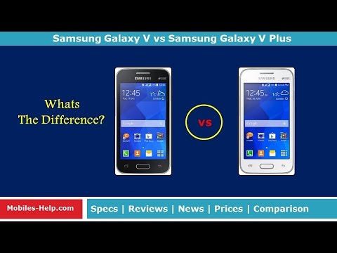 Samsung Galaxy V vs Samsung Galaxy V Plus - What's the Difference