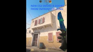 NEW CS2 Insane Fake Smoke B Doors From Infront Of Long 😮 #shorts #cs2