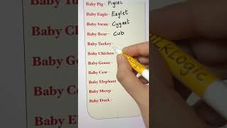 Names of Baby Animals