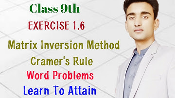 Matrix Inversion | Cramer