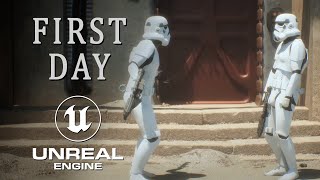 FIRST DAY  A Star Wars short film made with Unreal Engine 5