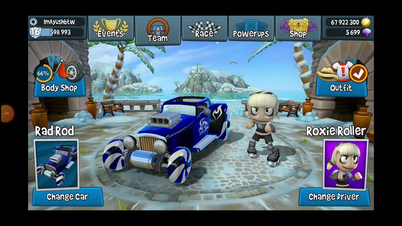BB Racing 2 Roxie Roller ouitif unculuk - YouTube