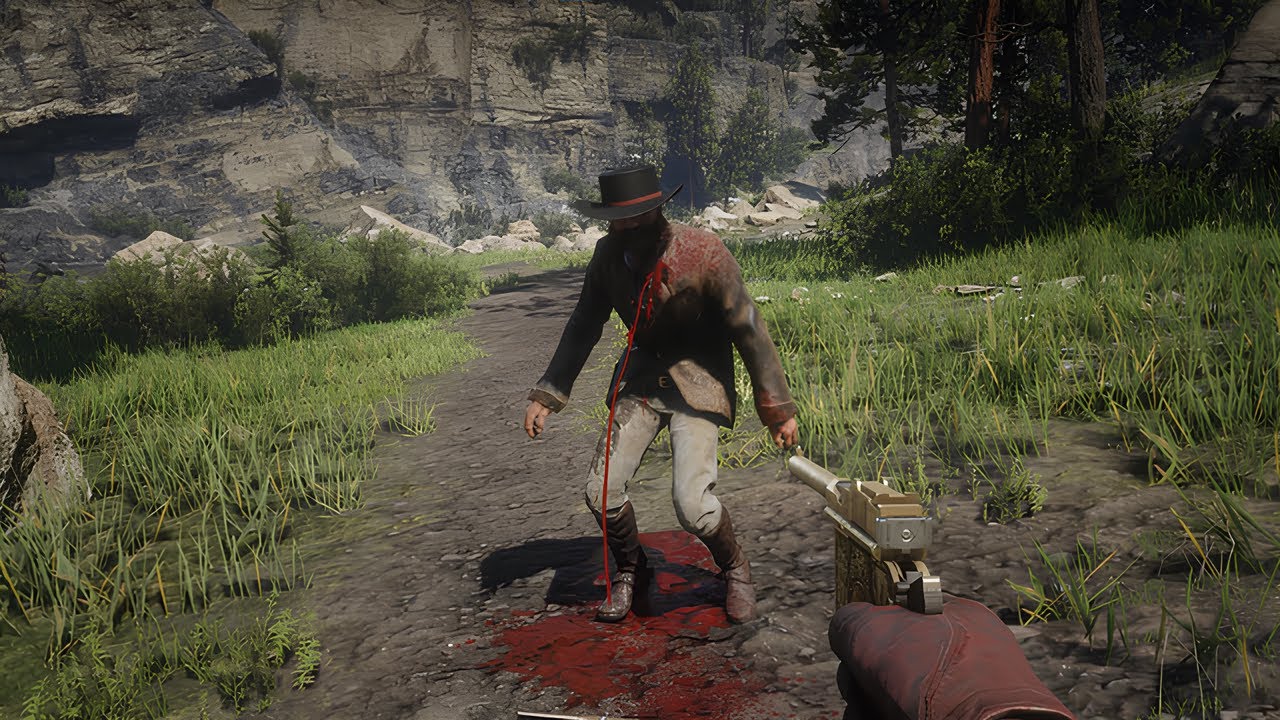 Red Dead Redemption 2 - Brutal Kills & Ragdolls Moment - YouTube