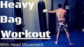12 Min Boxing Heavy Bag Workout With Head Movement Drills (Beginner Friendly).....(2020)